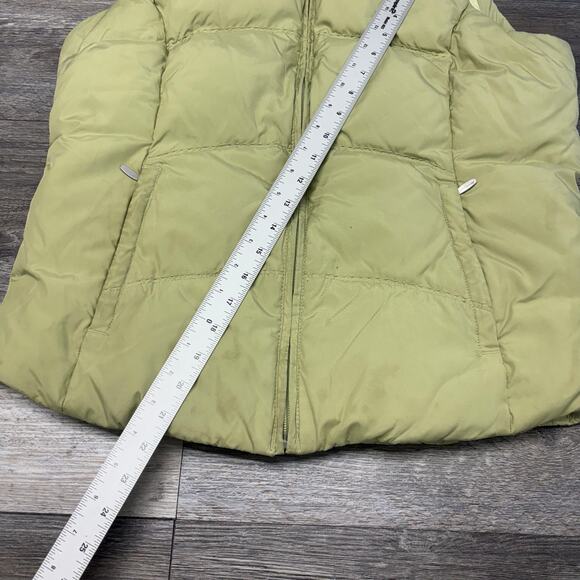 Eddie Bauer Green Mens M Premium Goose Down‎ Puffer Quilted Ski Jacket Vest - Picture 12 of 13